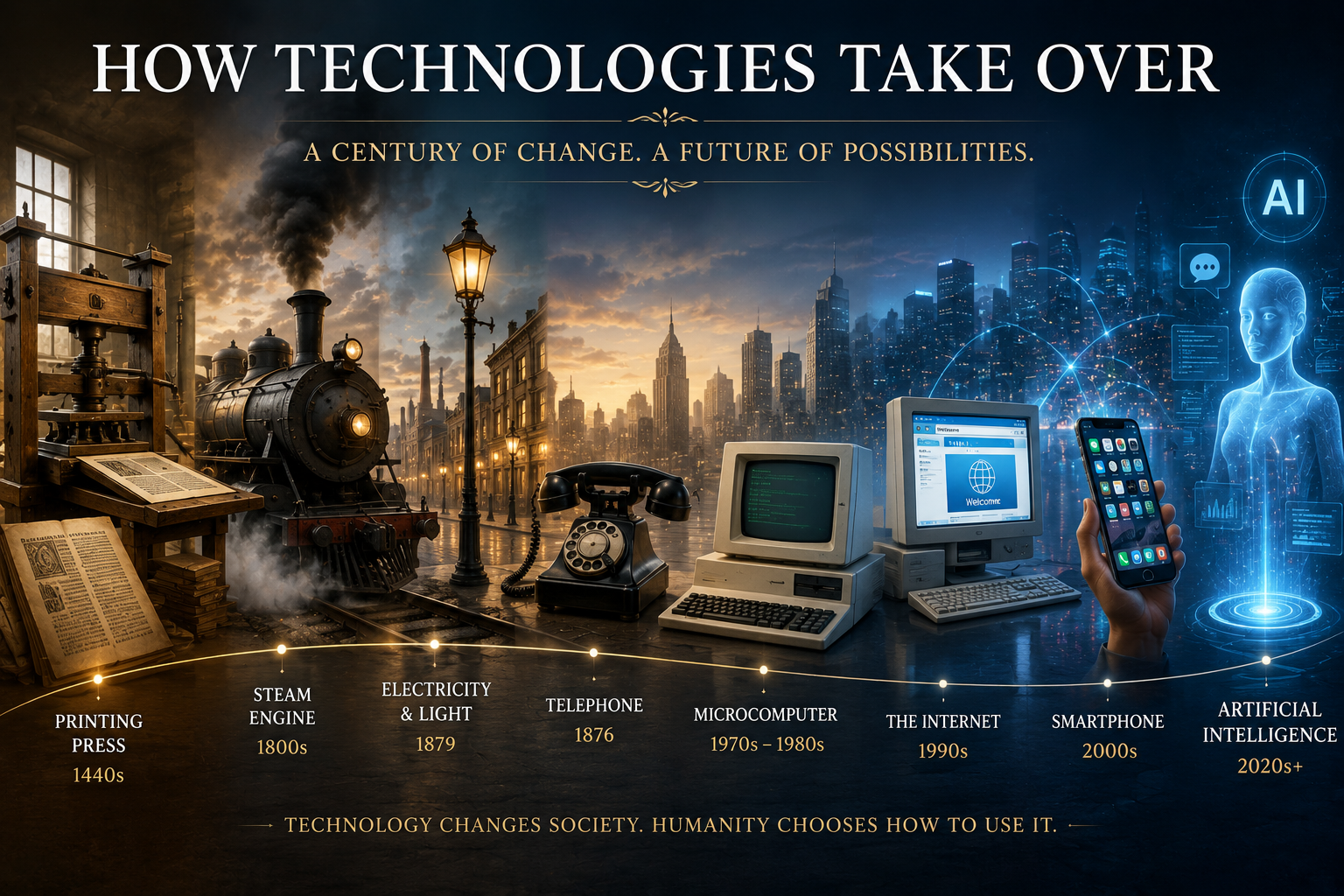 How technologies take over